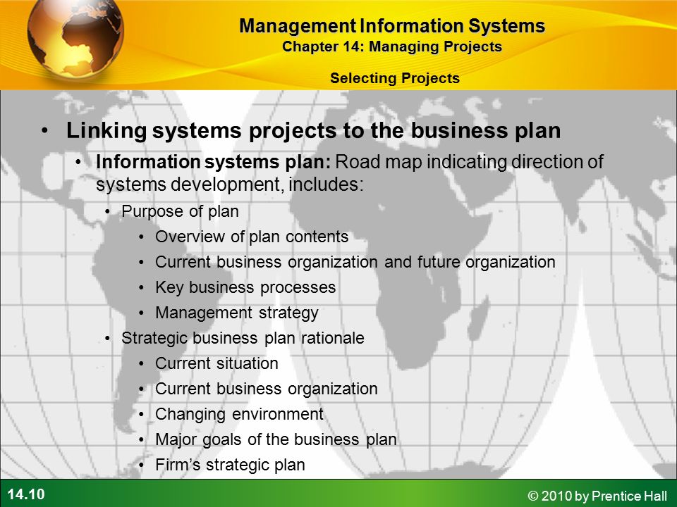 Information Systems Plan: